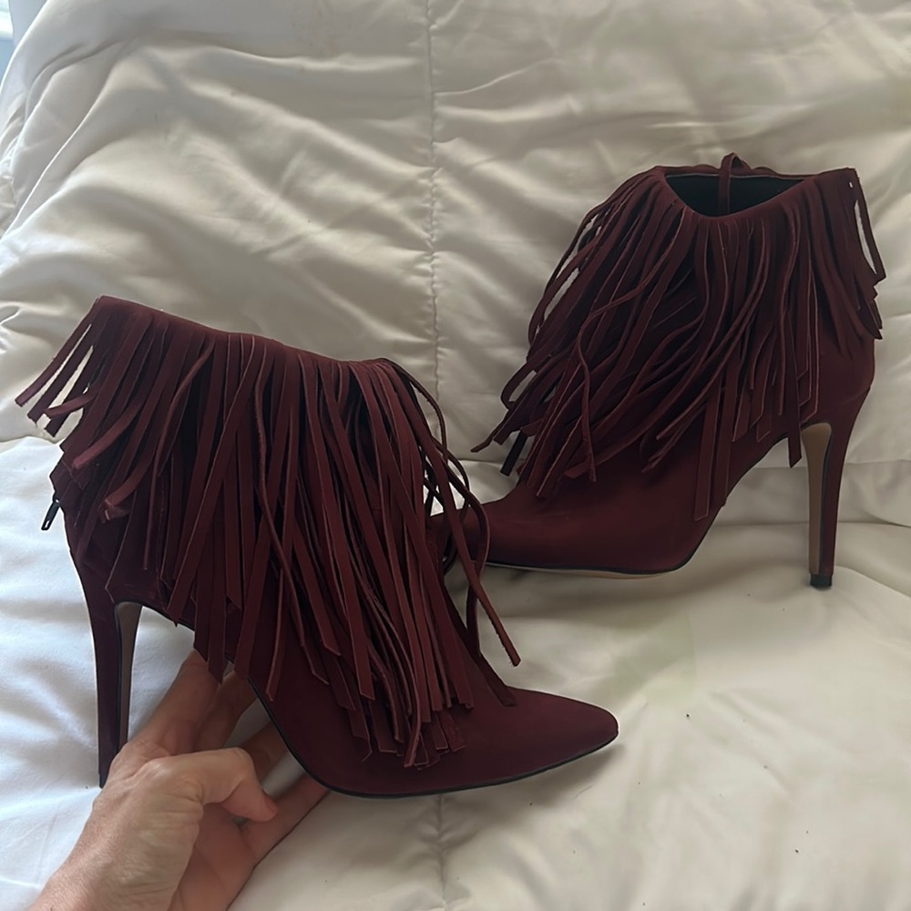 Boots worn twice only. Hand made in Brazil